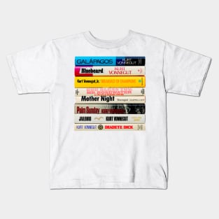 Vonnegut Book Stack Kids T-Shirt